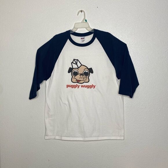 ANVIL Men’s 100% Pre Shrunk Cotton Puggy Wuggly Print T Shirt Size XL - Picture 1 of 4